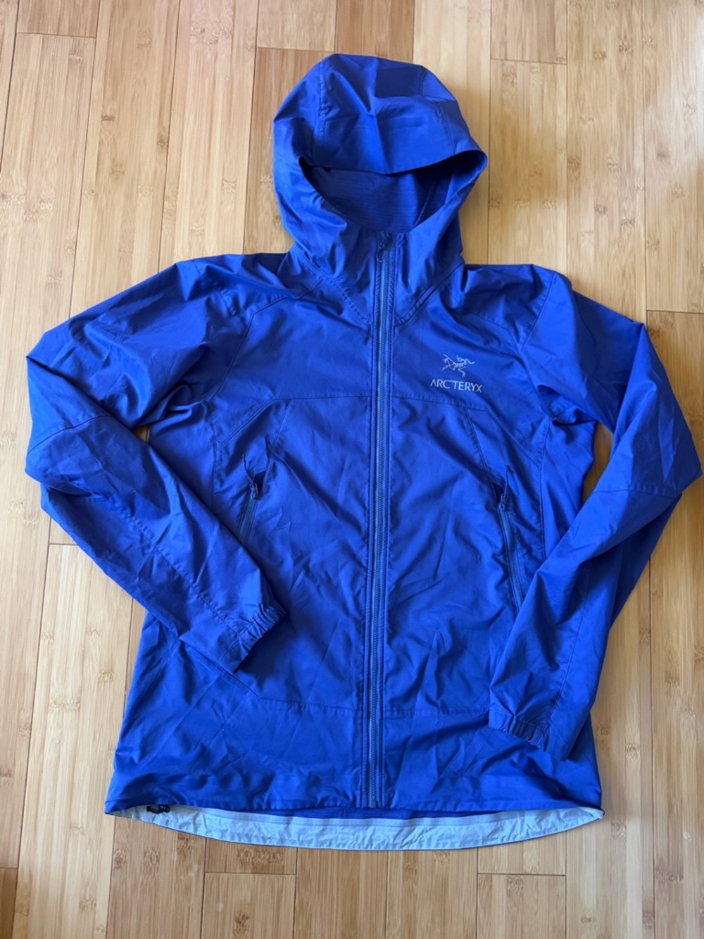 Arc'teryx Women's Cobalt Blue Hooded Windbreaker Jacket